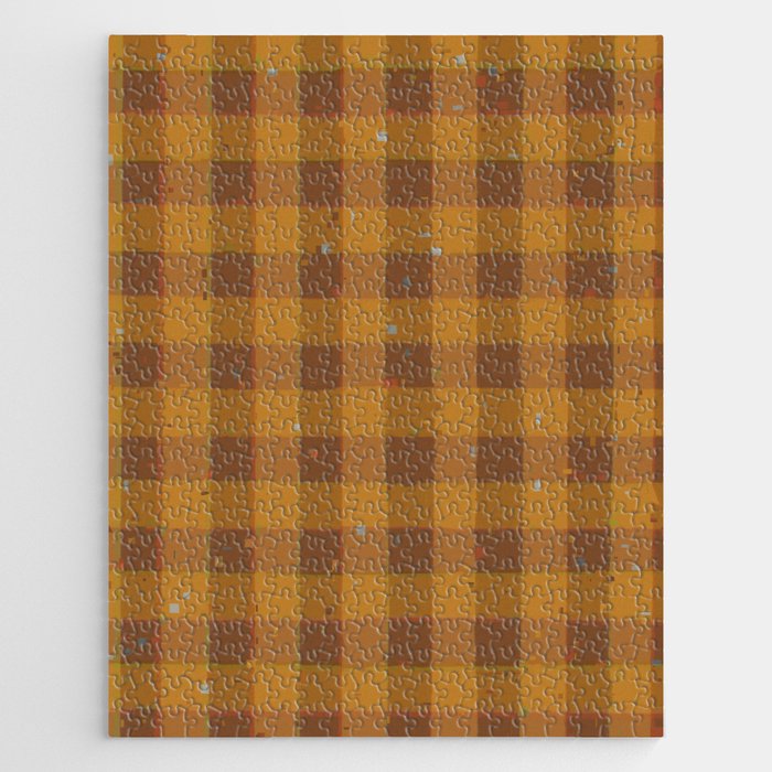 Golden gingham Jigsaw Puzzle Gallery Image 1