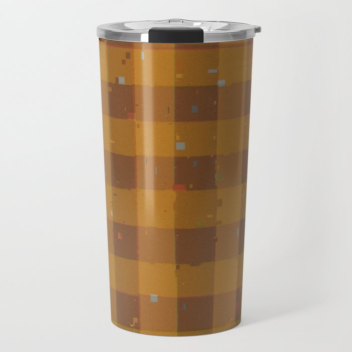 Golden gingham Travel Mug Gallery Image 1