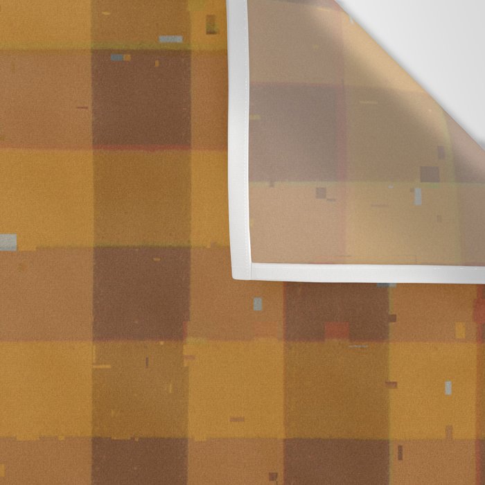 Golden gingham Wall Tapestry Gallery Image 3
