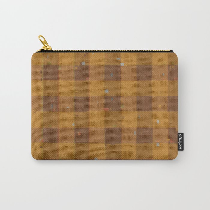 Golden gingham Carry All Pouch Gallery Image 1