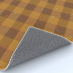 Golden gingham Rug Gallery Image 4