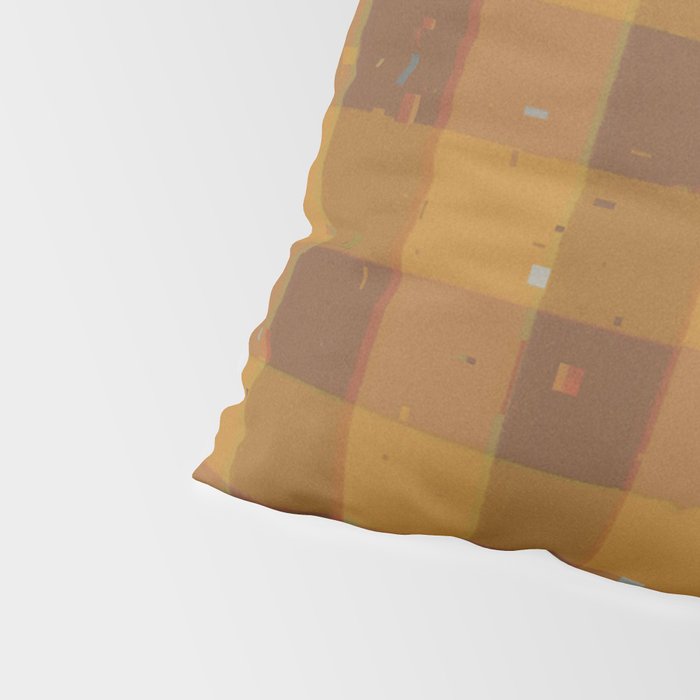 Golden gingham Pillow Sham Gallery Image 4