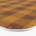 Golden gingham Bath Mat Gallery Image 3