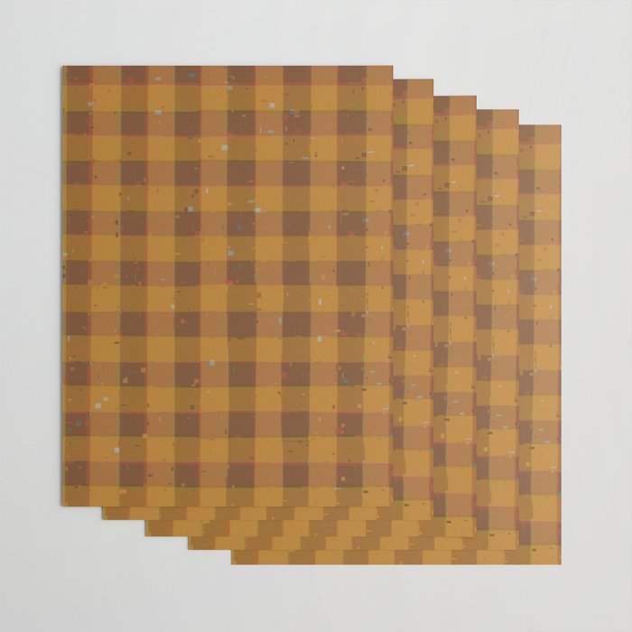 Golden gingham Wrapping Paper Gallery Image 3