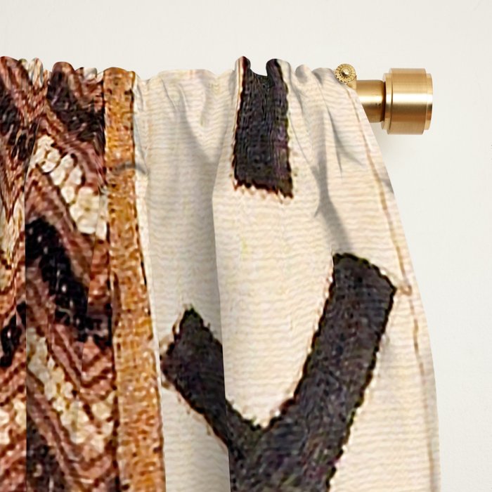 Kuba Congo Central African Wraparound Skirt Print 2 Window Curtain Gallery Image 2