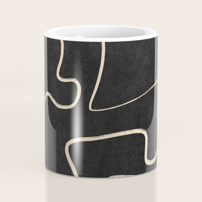 Minimal Abstract Line Art 8 Coffee Mug Gallery Image 4
