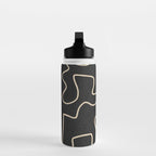 Minimal Abstract Line Art 8 Water Bottle Gallery Image 3
