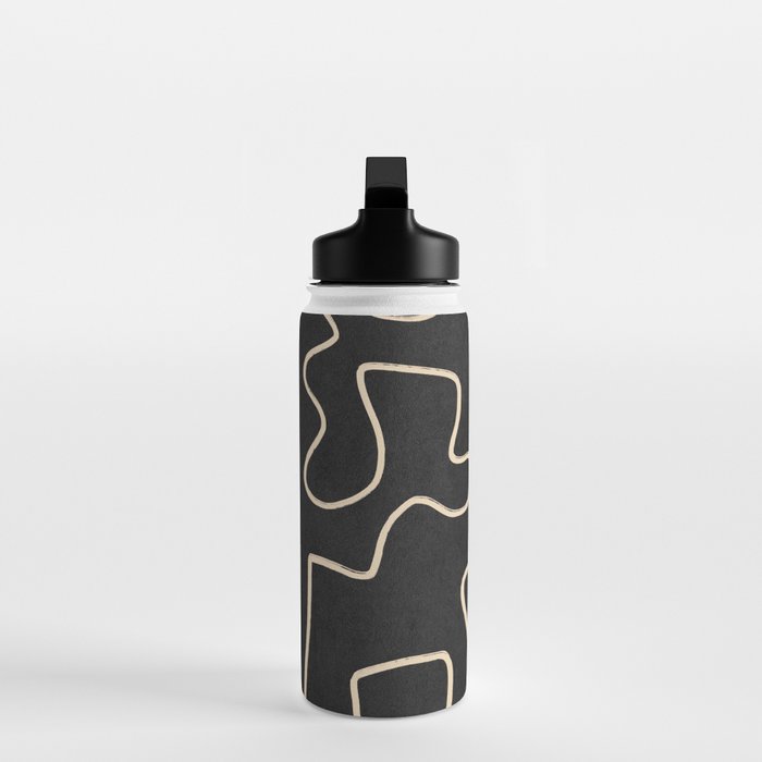 Minimal Abstract Line Art 8 Water Bottle Gallery Image 3