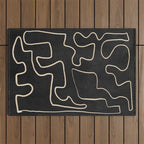 Minimal Abstract Line Art 8 Outdoor Rug Gallery Image 1