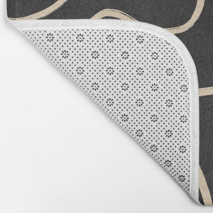 Minimal Abstract Line Art 8 Bath Mat Gallery Image 2