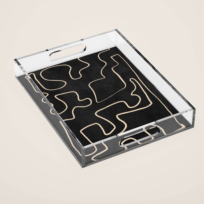 Minimal Abstract Line Art 8 Acrylic Tray Gallery Image 1