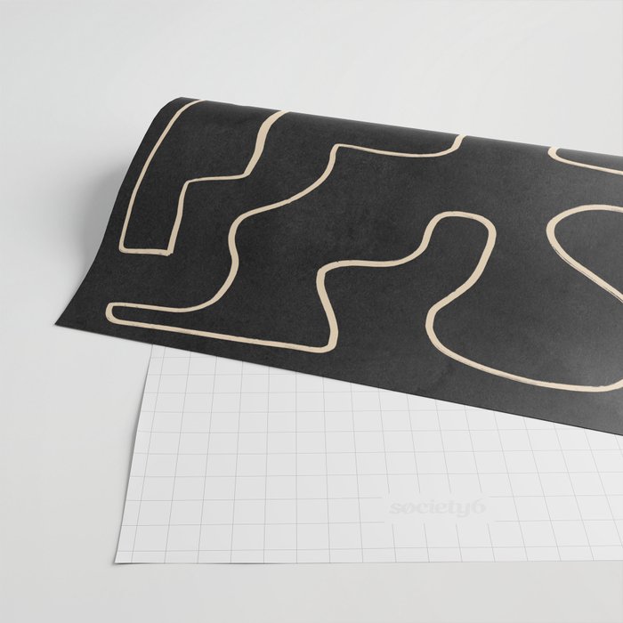 Minimal Abstract Line Art 8 Wrapping Paper Gallery Image 2