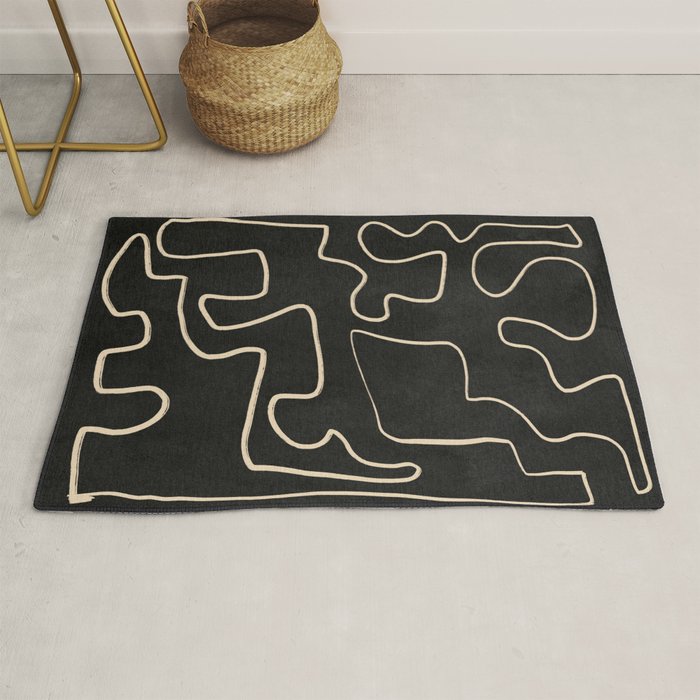 Minimal Abstract Line Art 8 Rug Gallery Image 1