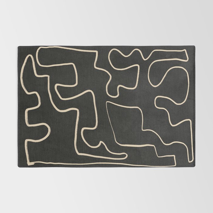 Minimal Abstract Line Art 8 Rug Gallery Image 2
