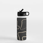 Minimal Abstract Line Art 8 Water Bottle Gallery Image 1