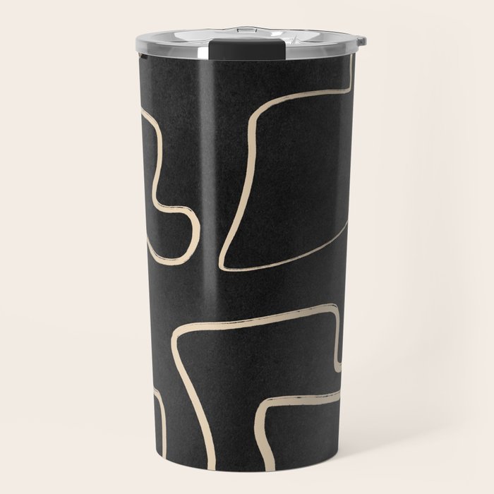 Minimal Abstract Line Art 8 Travel Mug Gallery Image 1