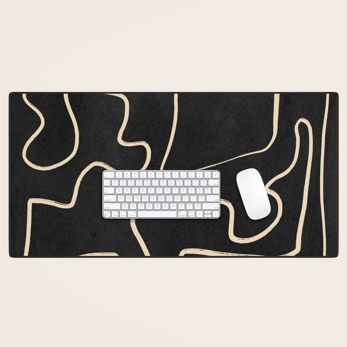 Minimal Abstract Line Art 8 Desk Mat Gallery Image 1