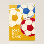 Love This Game - Football Illustration Stationery Card Gallery Image 2