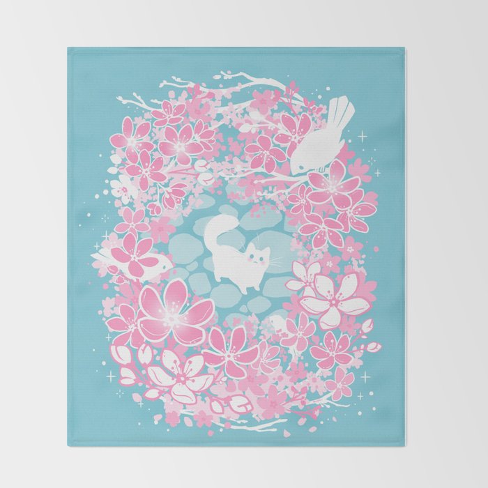 Spring Greeting Throw Blanket Gallery Image 2