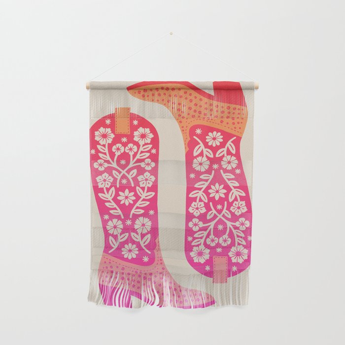 Cowgirl Boots â Hot Pink Ombre Wall Hanging Gallery Image 1