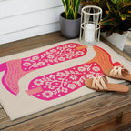 Cowgirl Boots â Hot Pink Ombre Outdoor Rug Gallery Image 2