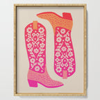 Cowgirl Boots â Hot Pink Ombre Serving Tray Gallery Image 1