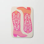 Cowgirl Boots â Hot Pink Ombre Bath Mat Gallery Image 1