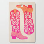 Cowgirl Boots â Hot Pink Ombre Cutting Board Gallery Image 1