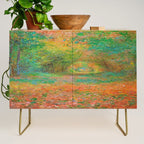 Claude Monet - The Undergrowth in the Forest of Saint-Germain (1882) Credenza Gallery Image 1