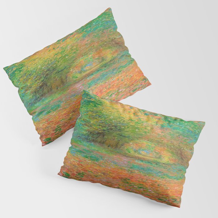 Claude Monet - The Undergrowth in the Forest of Saint-Germain (1882) Pillow Sham Gallery Image 3