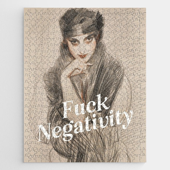 Fuck Negativity Jigsaw Puzzle Gallery Image 1