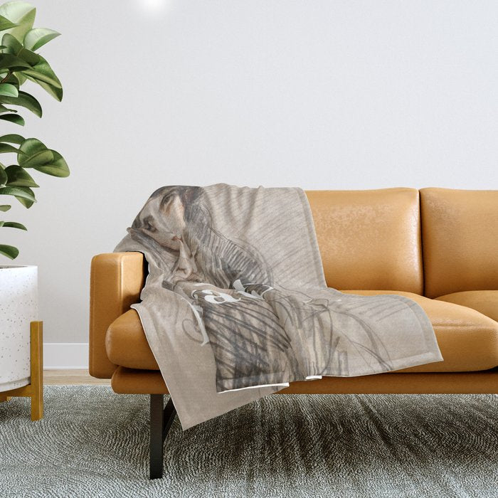 Fuck Negativity Throw Blanket Gallery Image 1