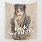 Fuck Negativity Wall Tapestry Gallery Image 4