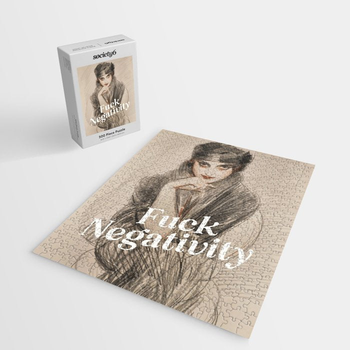 Fuck Negativity Jigsaw Puzzle Gallery Image 2