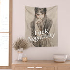 Fuck Negativity Wall Tapestry Gallery Image 2