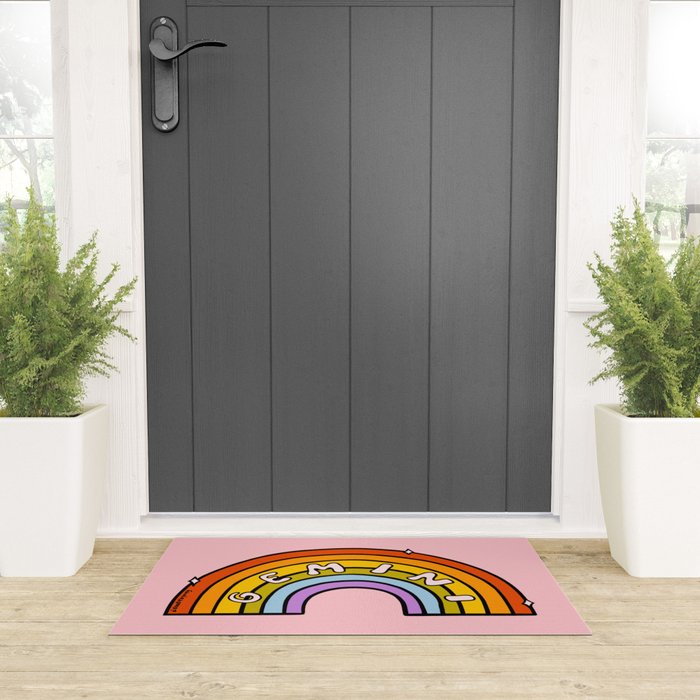 Gemini Rainbow Welcome Mat Gallery Image 3