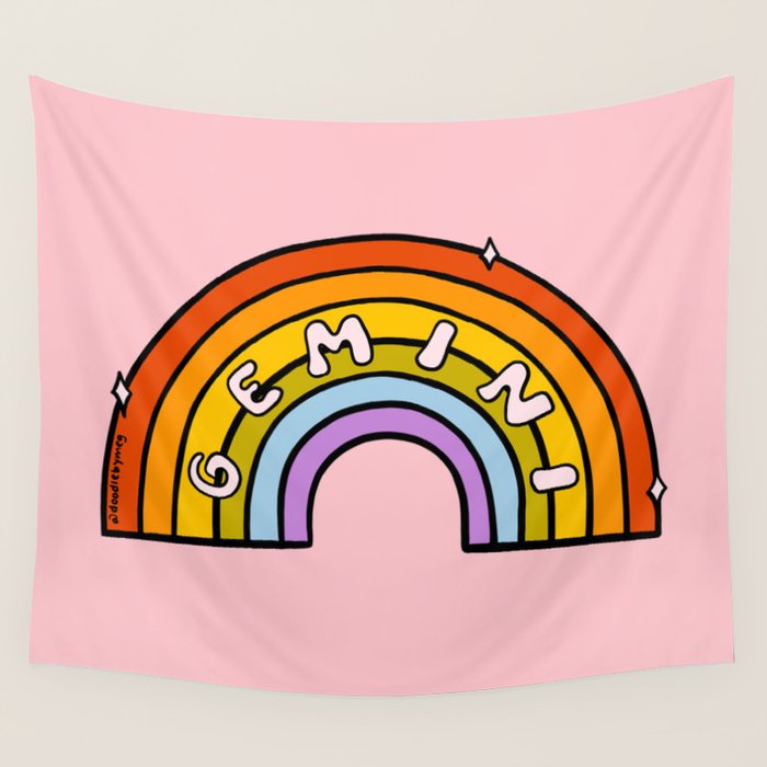 Gemini Rainbow Wall Tapestry Gallery Image 1