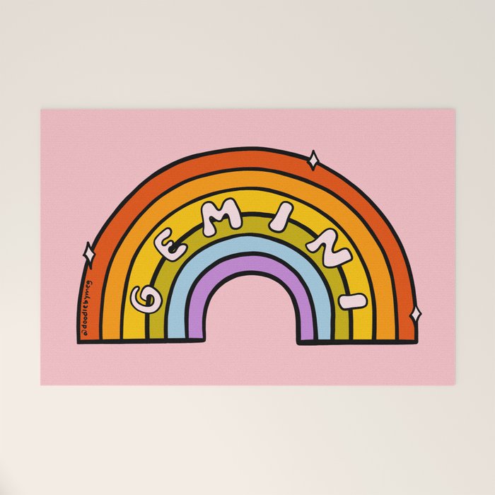 Gemini Rainbow Welcome Mat Gallery Image 1