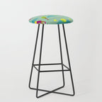 Let's Play Tennis in Soft Green Stool Gallery Image 1
