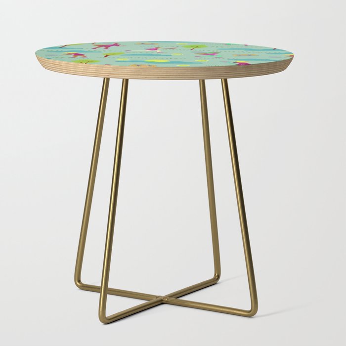 Let's Play Tennis in Soft Green Side Table Gallery Image 1