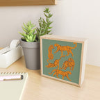 Modern Tigers with red lips illustration  Mini Art Print Gallery Image 2