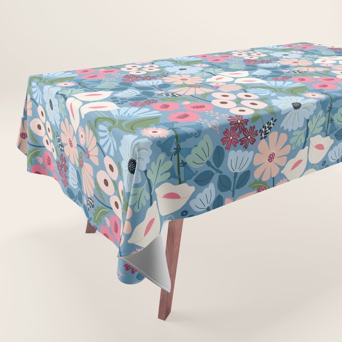 Meadow muse - heritage blue Tablecloth Gallery Image 1