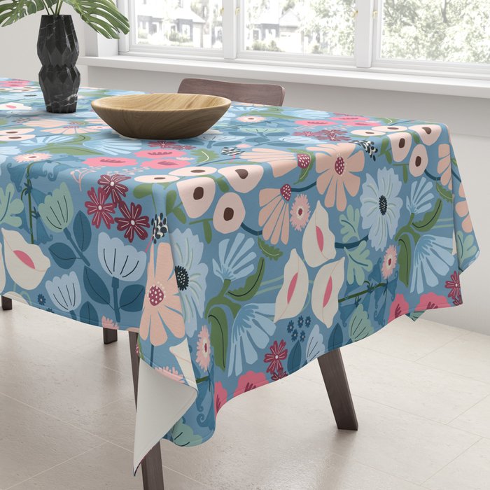 Meadow muse - heritage blue Tablecloth Gallery Image 3