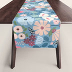 Meadow muse - heritage blue Table Runner Gallery Image 1