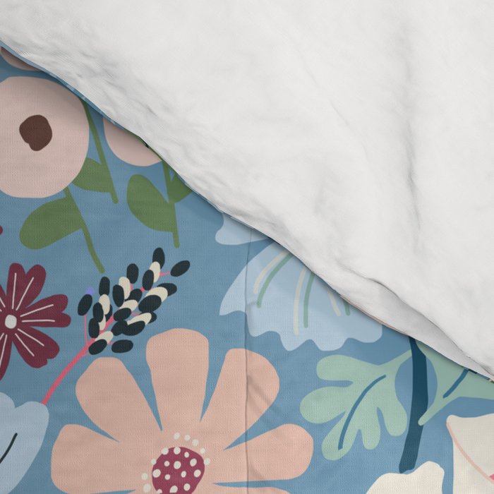 Meadow muse - heritage blue Comforter Gallery Image 4