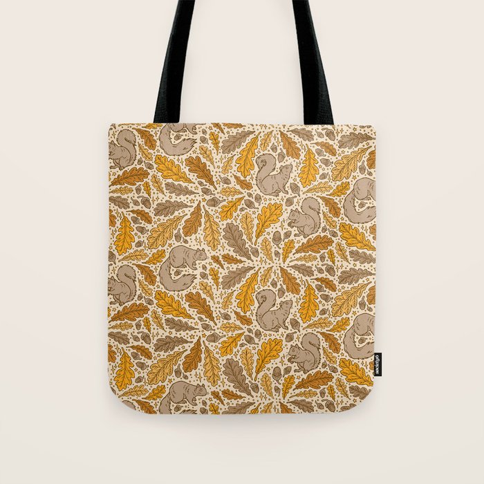 Oak & Squirrels | Autumn Yellows Palette Tote Bag Gallery Image 1