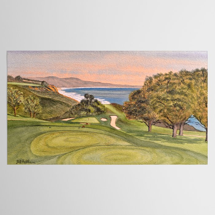 Torrey Pines South Golf Course Hole 6 Tablecloth Gallery Image 2