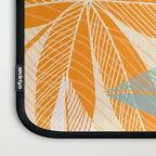 Orange and Teal Tropical Floral Print Laptop Sleeve Gallery Image 3