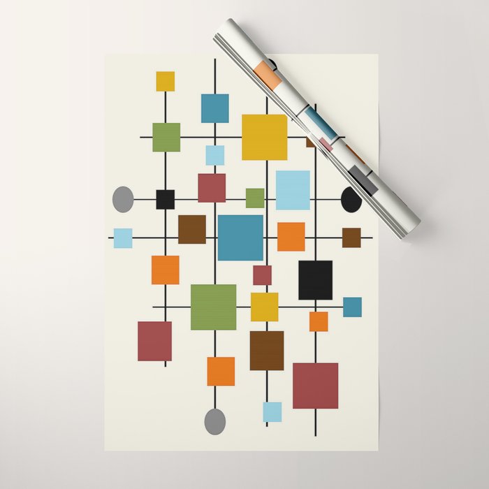 Mid-Century Modern Art 1.3 Wrapping Paper Gallery Image 1