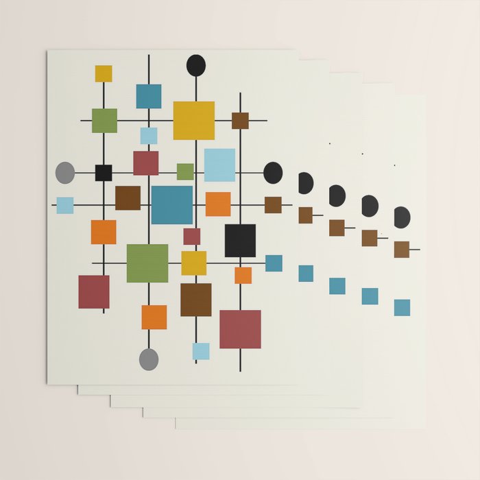 Mid-Century Modern Art 1.3 Wrapping Paper Gallery Image 3